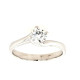 Pre Owned 18ct White Gold Diamond Solitaire Ring ZR882